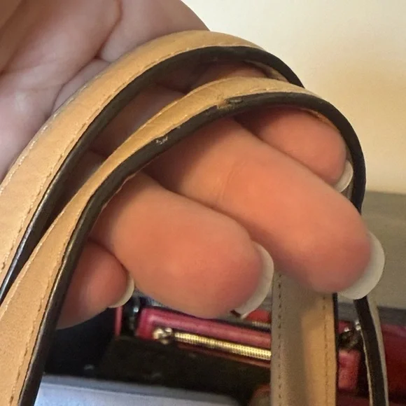 COACH Signature Devin Zebra Print Orange Coral Tote F24022 & Wallet/coin/scarf! - Picture 8 of 16